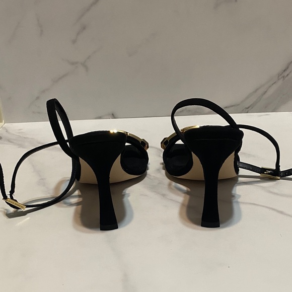 Good American Black Heels with Gold Accent - Picture 6 of 9